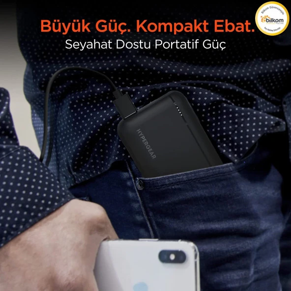 Hypergear 20000mAH Dual UsbA Çıkışlı Powerbank Siyah - 5
