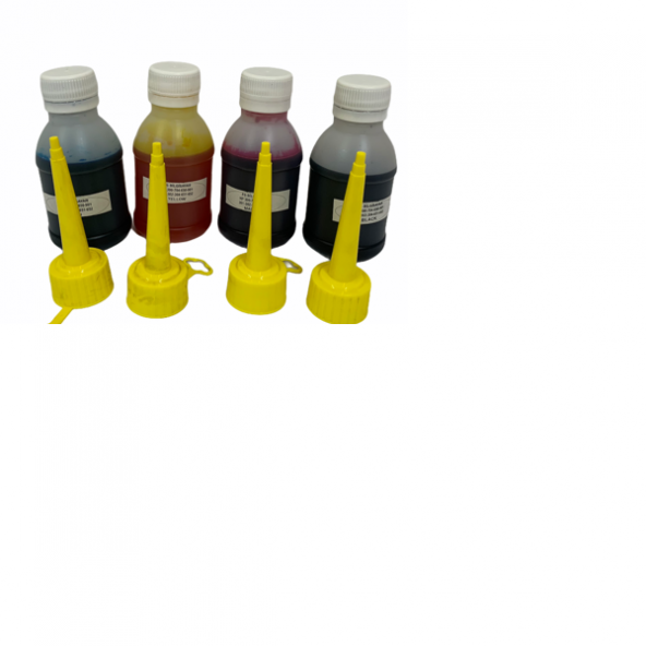 Hp Tanklı Yazıcı Uyumlu 100 ML 4 Lü Takım Gıda Mürekkebi