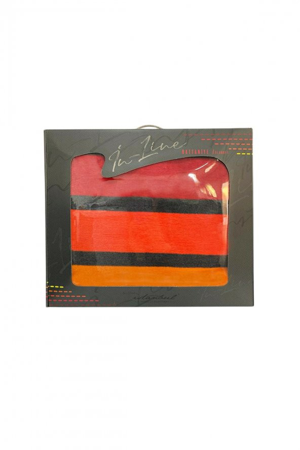 İyi Geceler İstanbul Çift Kişilik Battaniye In Line -Kırmızı - 2