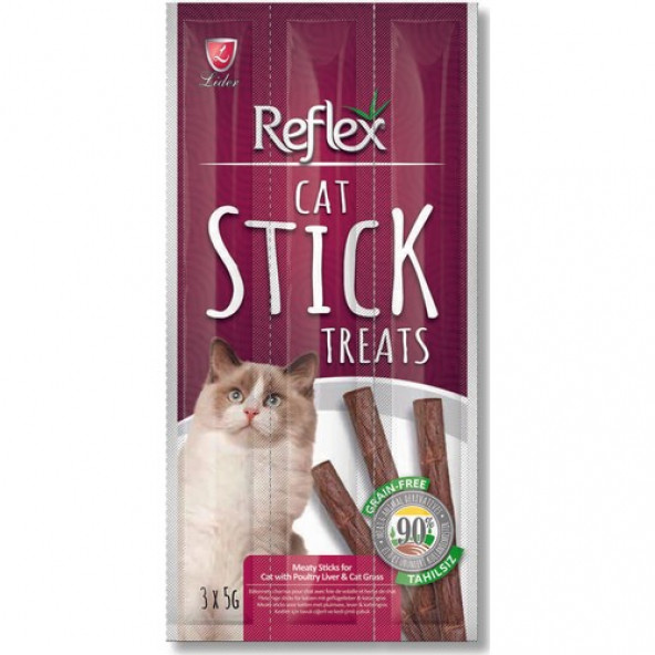Reflex Ciğerli Tahılsız Kedi Ödül Çubuğu 3 x 5 g