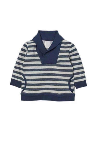 Çizgili Kışlık Çocuk Sweatshirt