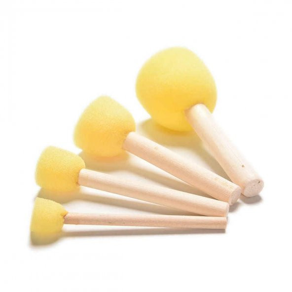 Ahşap Saplı Sarı Sünger Set ürün görseli