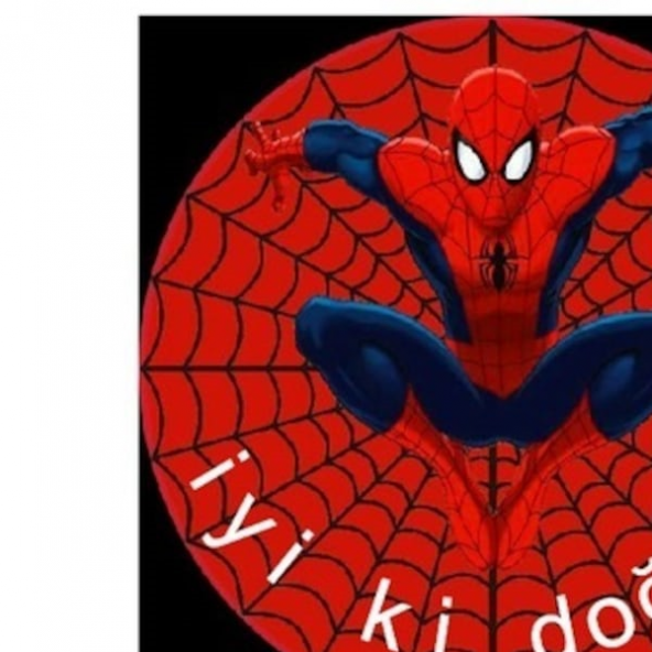 Spiderman Şekerli Yenilebilir Kağıda Resimli Pasta ve Dekoru Baskı