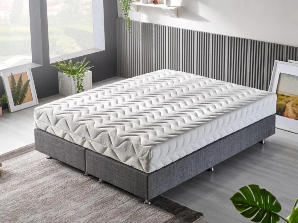 Niron Pocket Çift Kişilik Lüks Full Ortopedik Yumuşak - Orta Sert Paket Yaylı Yatak 180x200 cm