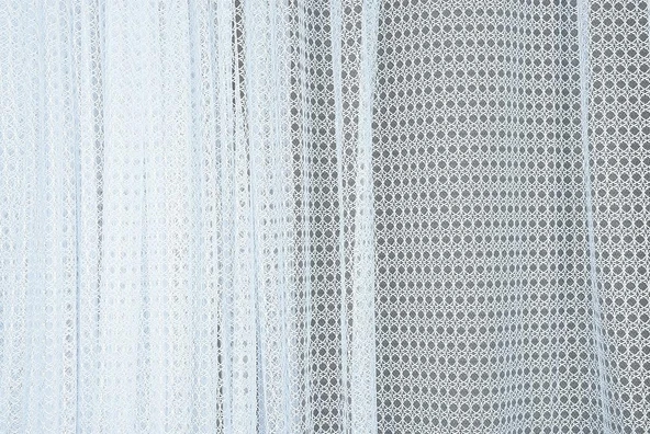 KARDELEN MODEL BEYAZ RENK TEK KANAT Hazır dikilmiş Pileli Fon Perde 300*260 cm - Resim 2