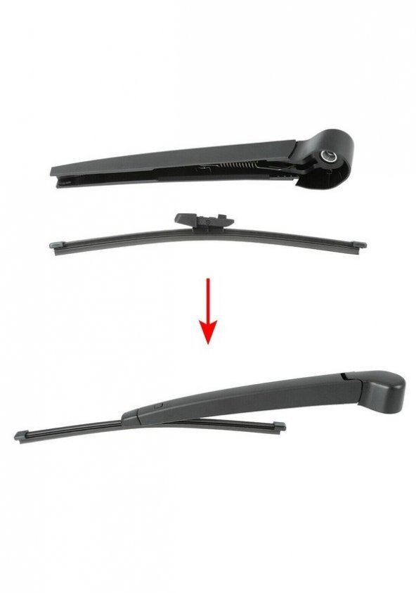 Volkswagen Golf 6 Mk6 Arka Silecek Kolu Ve Süpürgesi 2009-2013 - Resim 3