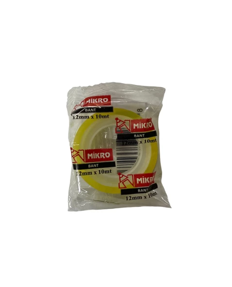 Mikro Kırtasiye Bandı 12mmx10m 36 adet - 2