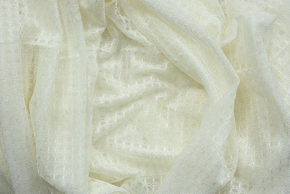 KARDELEN MODEL KREM RENK TEK KANAT Hazır dikilmiş Pileli Fon Perde 300*260 cm - Resim 8