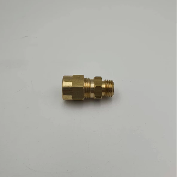 Sarı Pirinç Yüksüklü Rekor 1/4 - 10mm - 5