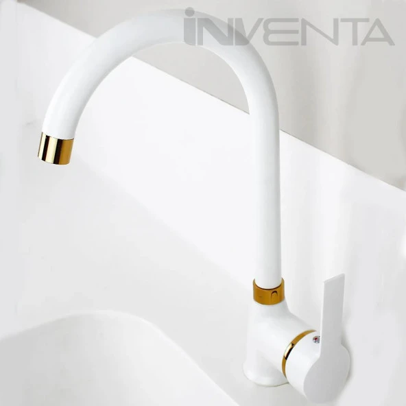 Venita Beyaz Gold Mutfak Eviye Batarya - 2