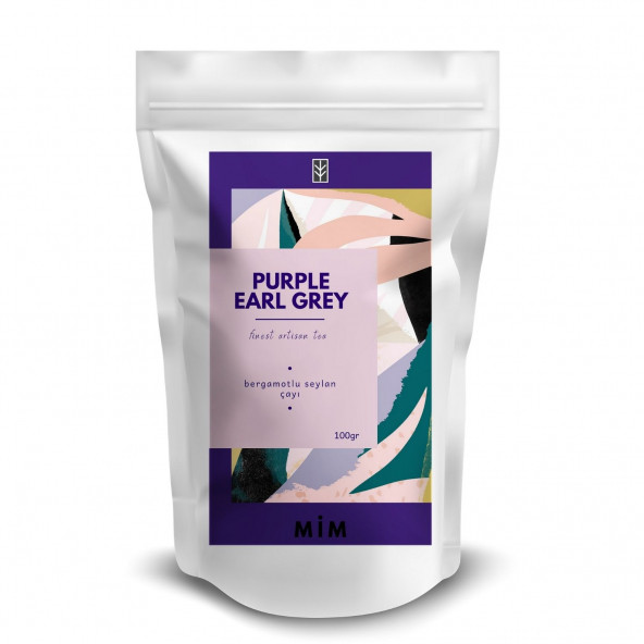 Purple Earl Grey Tea - Bergamotlu Seylan Çayı 100GR