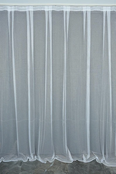 ORKİDE MODEL BEYAZ RENK TEK KANAT Hazır dikilmiş Pileli Fon Perde 300*260 cm - Resim 2