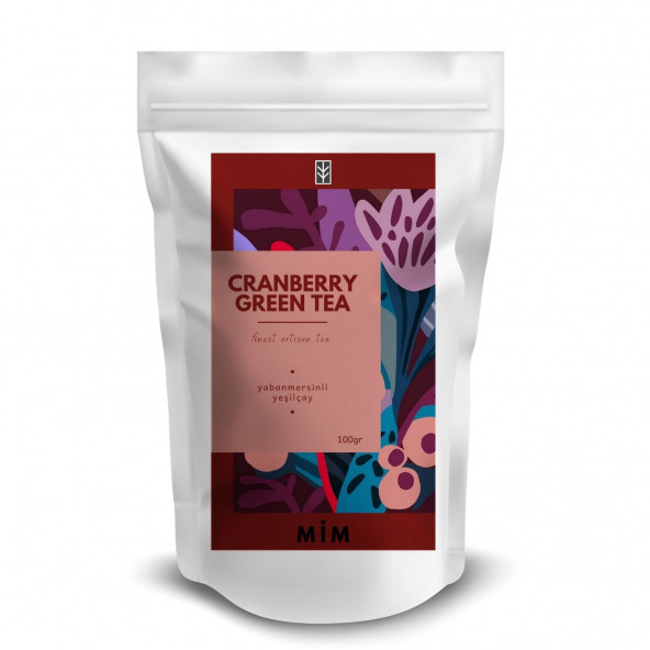 Cranberry Green Tea - Yaban Mersinli Yeşil Çay 100GR