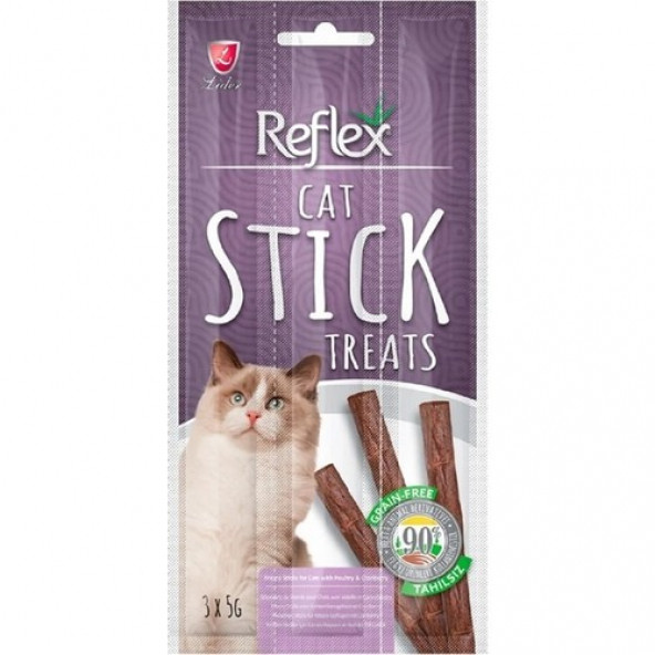 Reflex Kedi Ödül Stick Kümes Hayvanı Kızılcık Özlü 3x5 gr