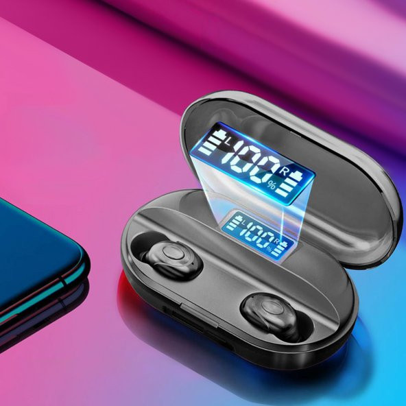 HEPU HP622 TWS Kablosuz Kulak İçi Bluetooth Kulaklık Siyah - 5