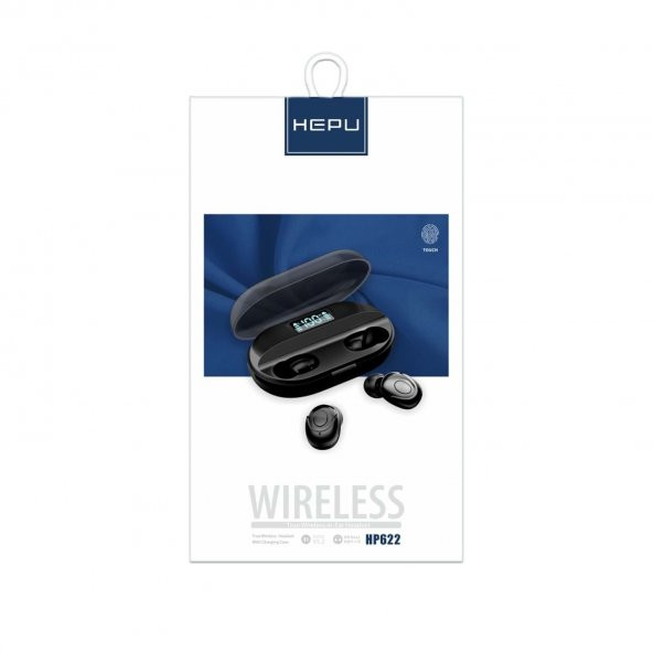 HEPU HP622 TWS Kablosuz Kulak İçi Bluetooth Kulaklık Siyah - 8