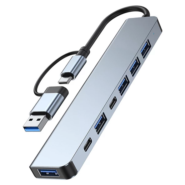 HEPU HP-B03 7in1 USB/Type-C HUB Çoklayıcı - 5