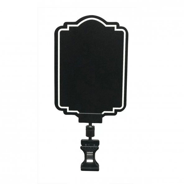 MT Yaz/Sil Siyah PVC Fiyat Etiketi ve Mini Mandal Etiket Tutucu 10 lu Set - 5