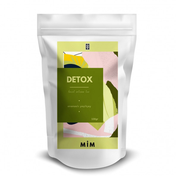 Detox Tea - Ananaslı Yeşil Çay 100GR