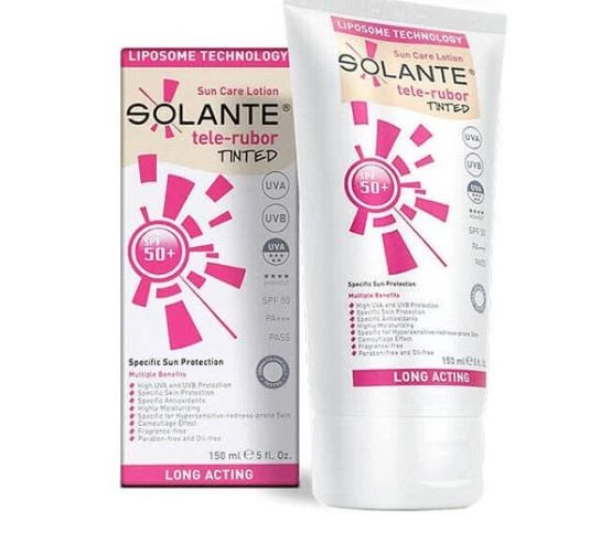 Solante Tele-Rubor Tinted Spf 50+ 150 ml Güneş Losyon