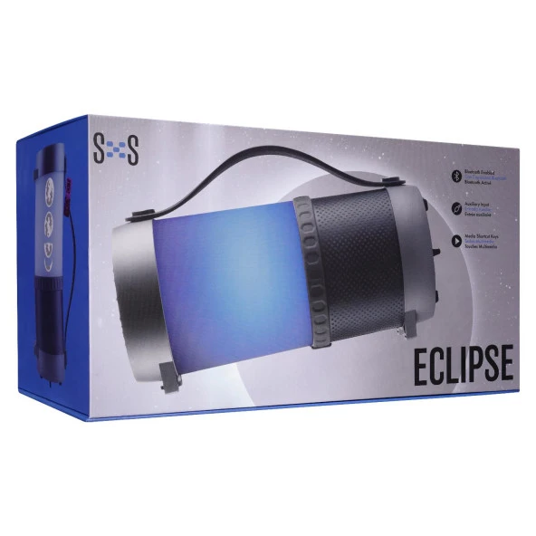 Mikado S40 ECLIPSE Led Işıklı Bluetooth/USB/AUX/FM Speaker Hoparlör - 5