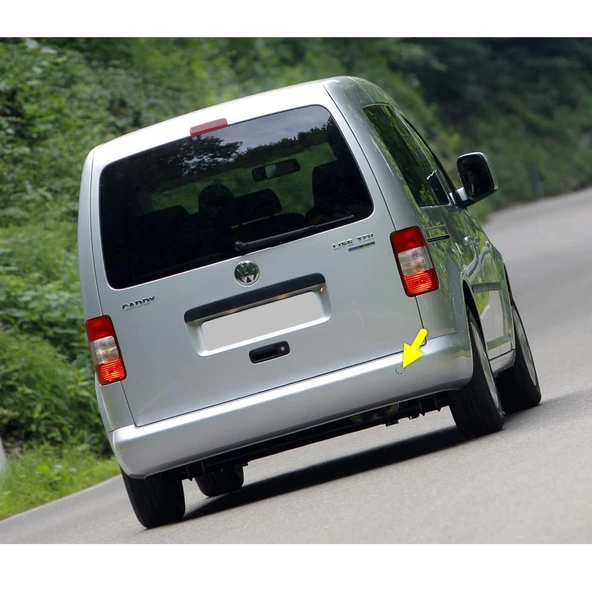VW Caddy 2004-2010 Arka Tampon Çeki Demiri Kapağı Boyanır 2K0807441B ürün görseli 1