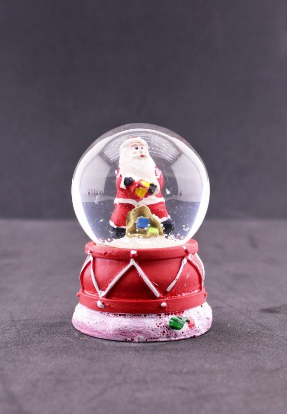 Noel Baba Hediye Torbası Mini Boy Işıklı Yılbaşı Kar Küresi 6.5 cm 4-5 A - 3