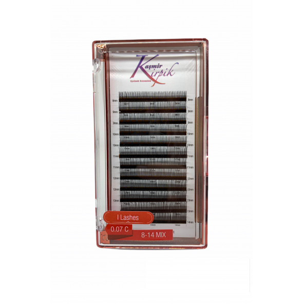 Kaşmir Kirpik I-lash 0.07 mm C mix kutu Pratik 5 D Demet kirpiği - 2