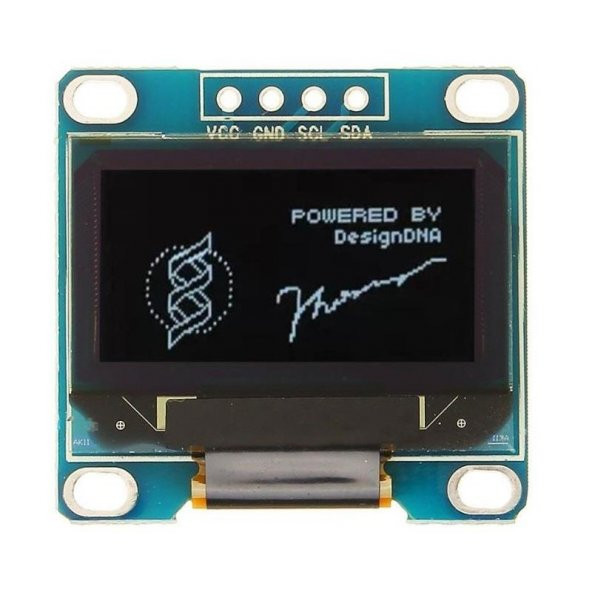 Arduino 0,96 4 Pin Blue I2C IIC Oled Lcd Modülü