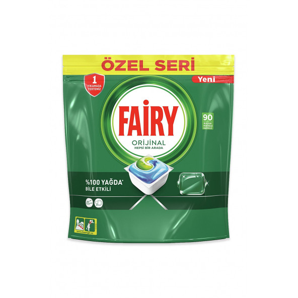 Fairy Hepsi Bir Arada Limon Özel Seri 90 Adet Bulaşık Makinesi Tableti - 6