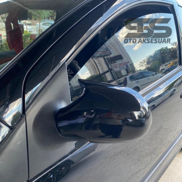 Citroen C2 Yarasa Ayna Kapağı Batman Piano Black Abs Plastik - 2