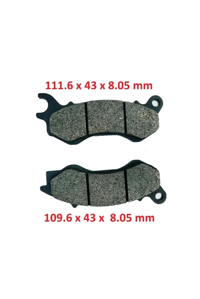 Honda Pcx 125 Ön Fren Disk Balata (2011-2017) - Resim 2