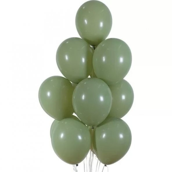 Küf Yeşili (Ada Çayı) Lateks Balon 10'lu