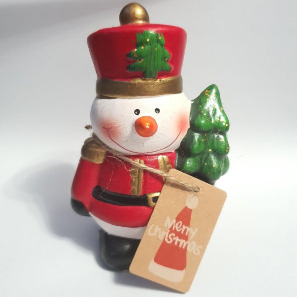 Yılbaşı Yeniyıl Dekorasyonu Kardan Adam Snowman Fındıkkıran Biblo Yılbaşı Christmas Temalı Biblo