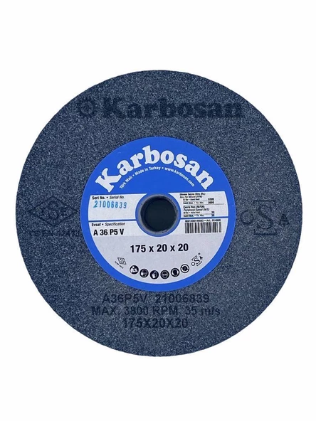 Karbosan 175X20X20 36 Kum NK Taşlama Taşı - 1