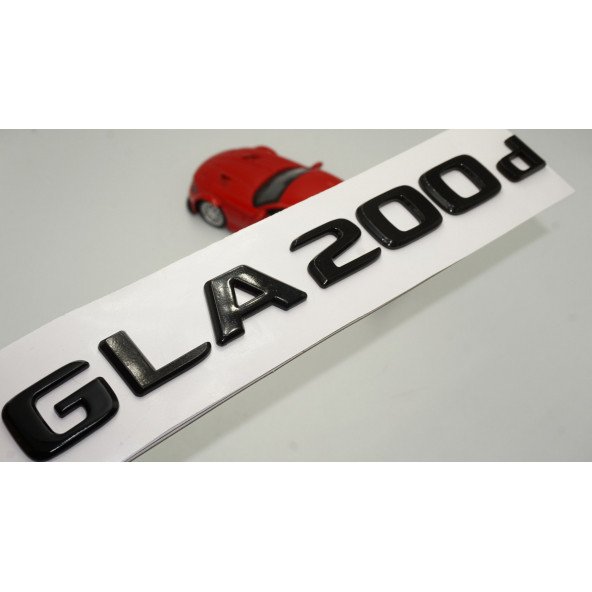 GLA 200d Bagaj Parlak Siyah ABS 3M 3D Yazı Logo