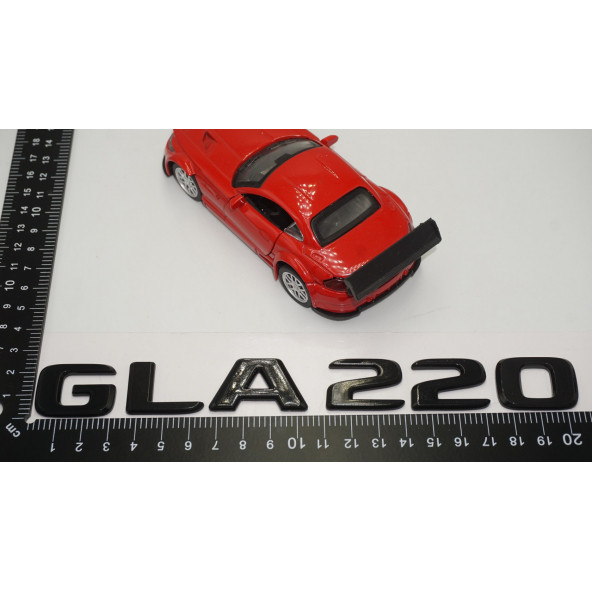 GLA 220 Bagaj Parlak Siyah ABS 3M 3D Yazı Logo - Resim 5