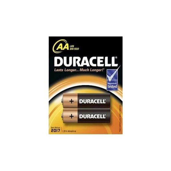 Duracell Alkalin Pil AA 2'' li Paket