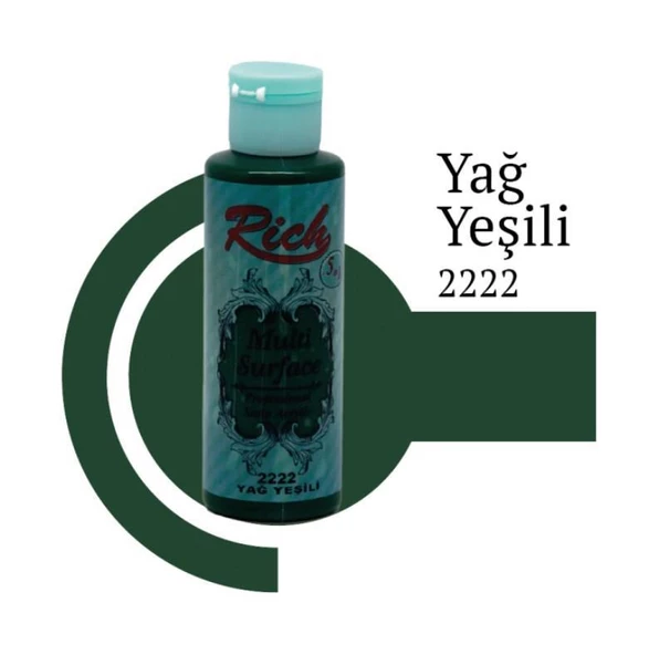 Rich Multi Surface 2222 Yağ Yeşili Akrilik Boya 120 cc