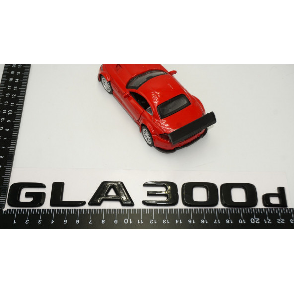 GLA 300d Bagaj Parlak Siyah ABS 3M 3D Yazı Logo - Resim 5