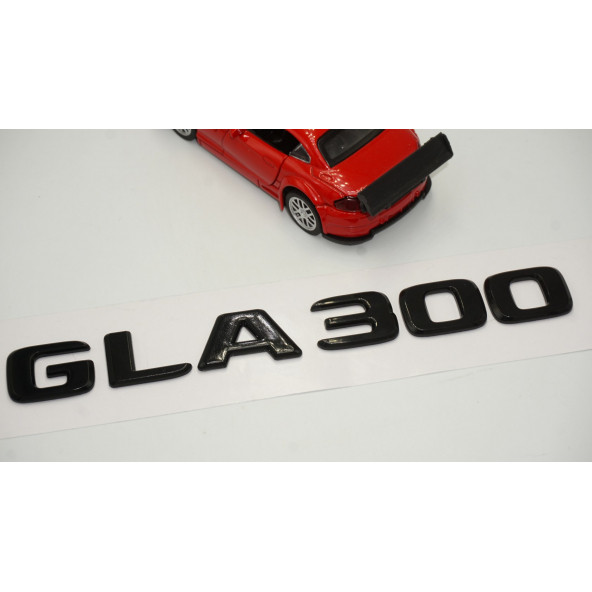 GLA 300 Bagaj Parlak Siyah ABS 3M 3D Yazı Logo - Resim 3