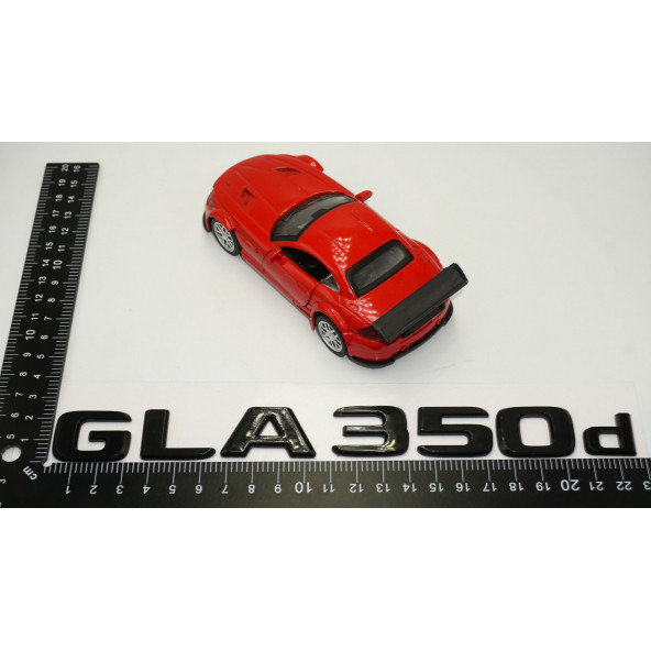 GLA 350d Bagaj Parlak Siyah ABS 3M 3D Yazı Logo - 5