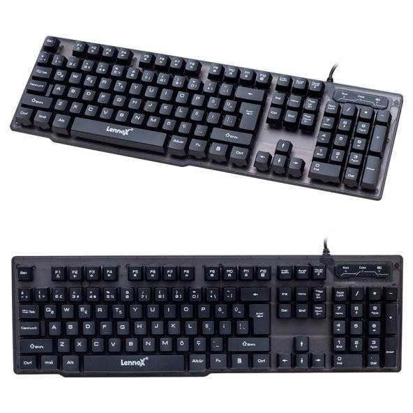 Lennox LX-T302, Deiog DY-T302 Bright  Backlit Gaming Klavye Mouse SET (RGB) - 2