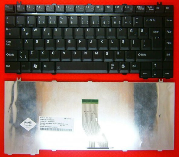 Toshiba A30 A35 A50 A40 Notebook Klavyesi - Siyah - TR