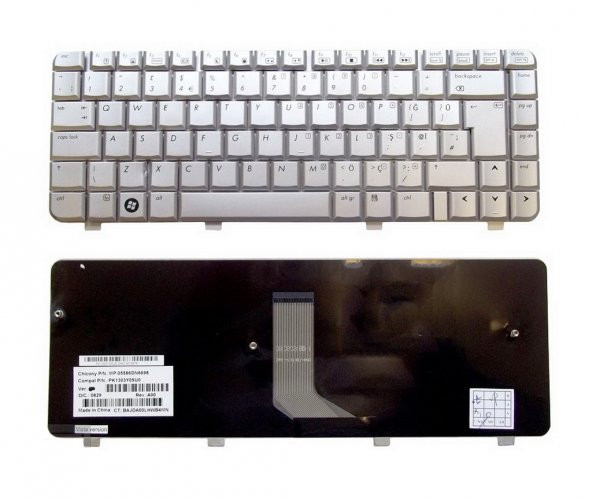 Hp PK1303VBB00, V071802KSUS Notebook Klavyesi (Gri TR)