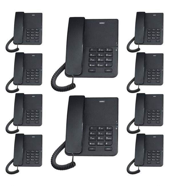 Karel TM140 Analog Masaüstü Kablolu Telefon 10lu Fırsat Paketi S