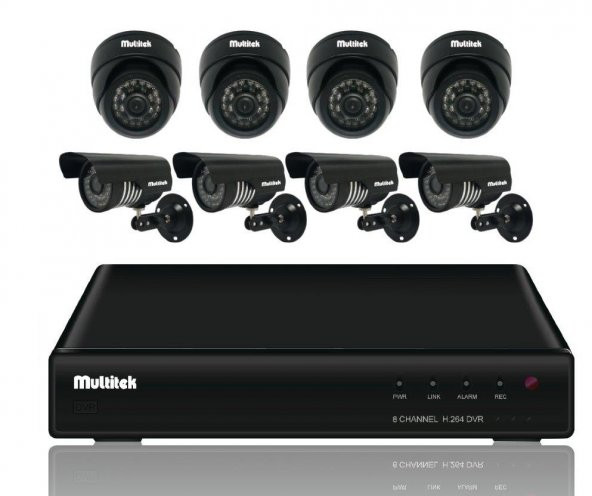 MULTİTEK DVR KIT 5008 8 KANAL DVR & KAMERA SETİ