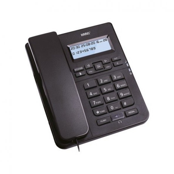 Karel TM145 Ekranlı Masaüstü Telefon Siyah