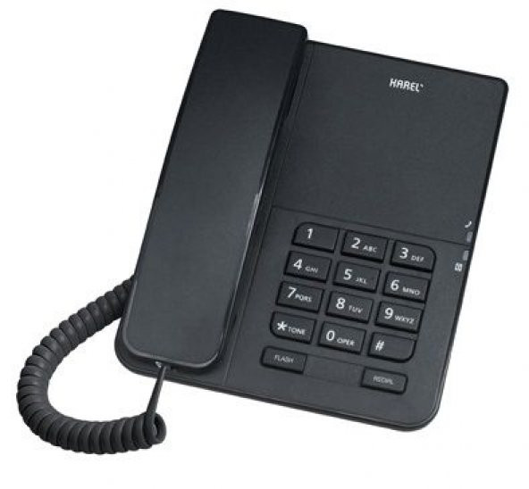 Karel TM140 Masaüstü Kablolu Telefon Siyah