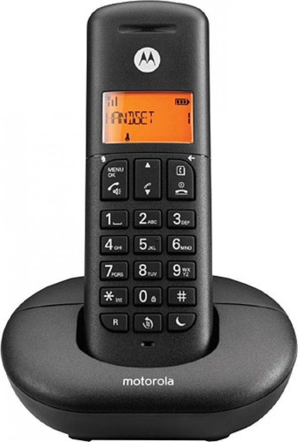 Motorola E201 Handsfree Dect Telsiz Telefon Siyah